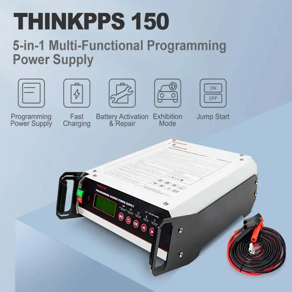Thinkcar ThinkPPS 150 ECU Programming Battery Voltage Stabilizer, Fast Charger & Jump Starter (150A BSU)